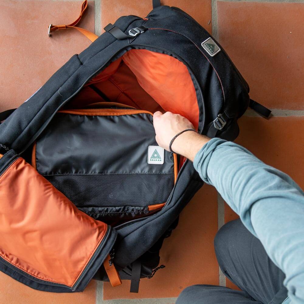 Backpack with sales packing cubes